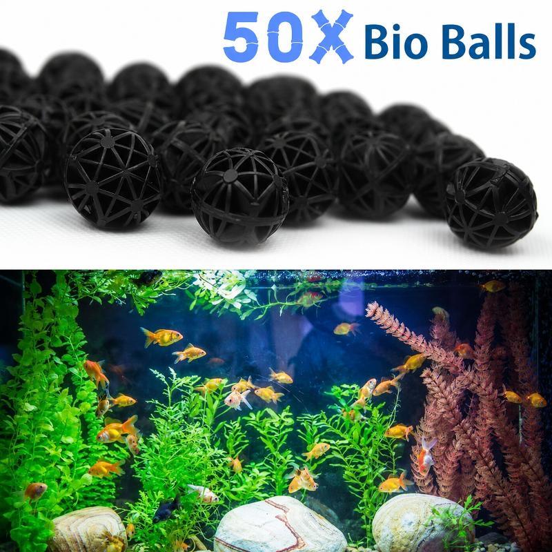 Planted Aquarium Supplies - 50 Adet 16mm Akvaryum Biyolojik Filtre