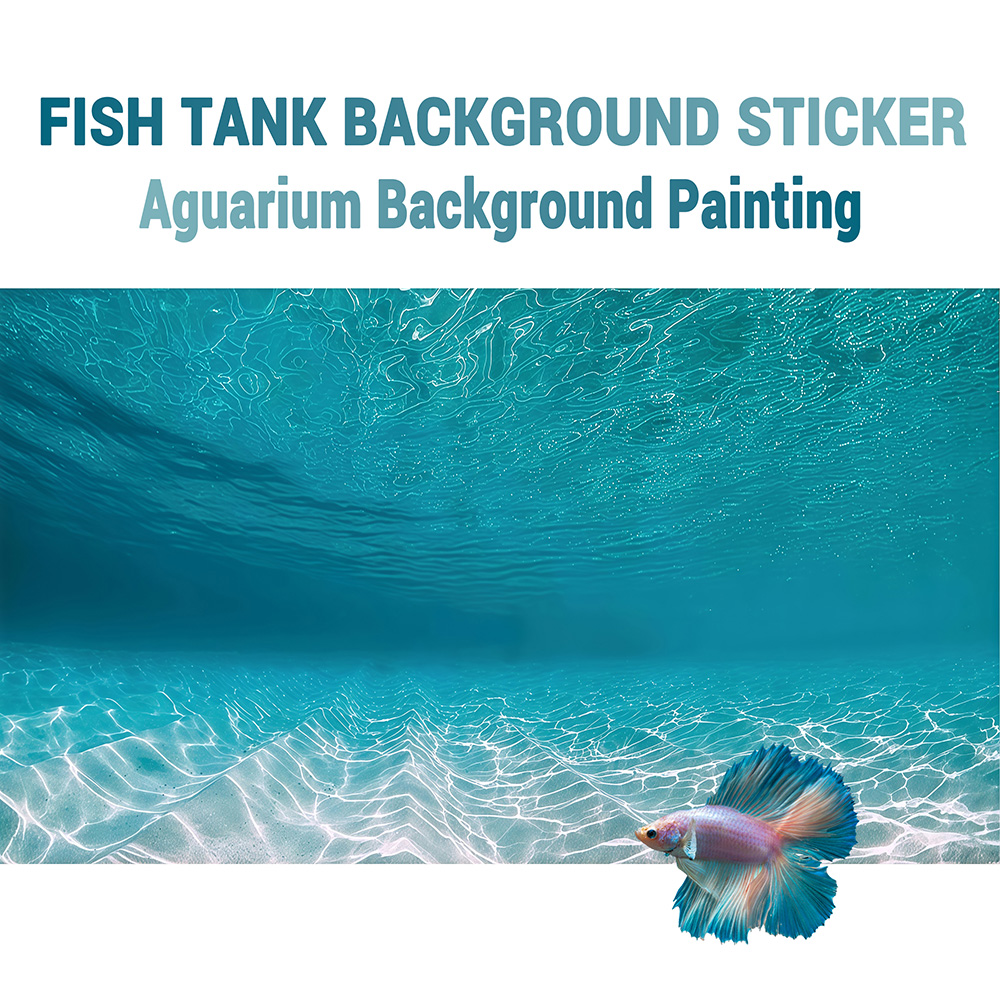 Aquarium Sand White - Akvaryum Arka Planı, Balık Tankı İçin