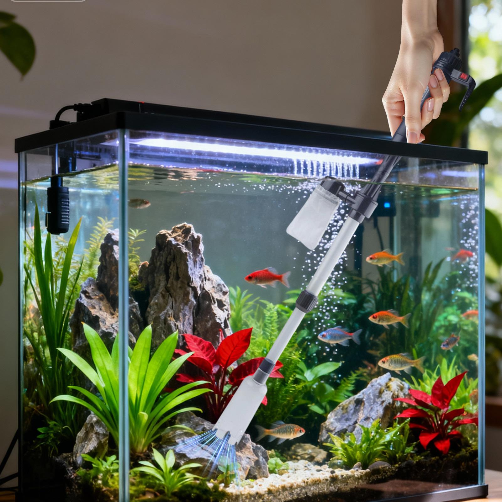 Planted Aquarium Cleaning - Akvaryum Vakum Çakıl Temizleyici Ayarlanabilir Teleskopik