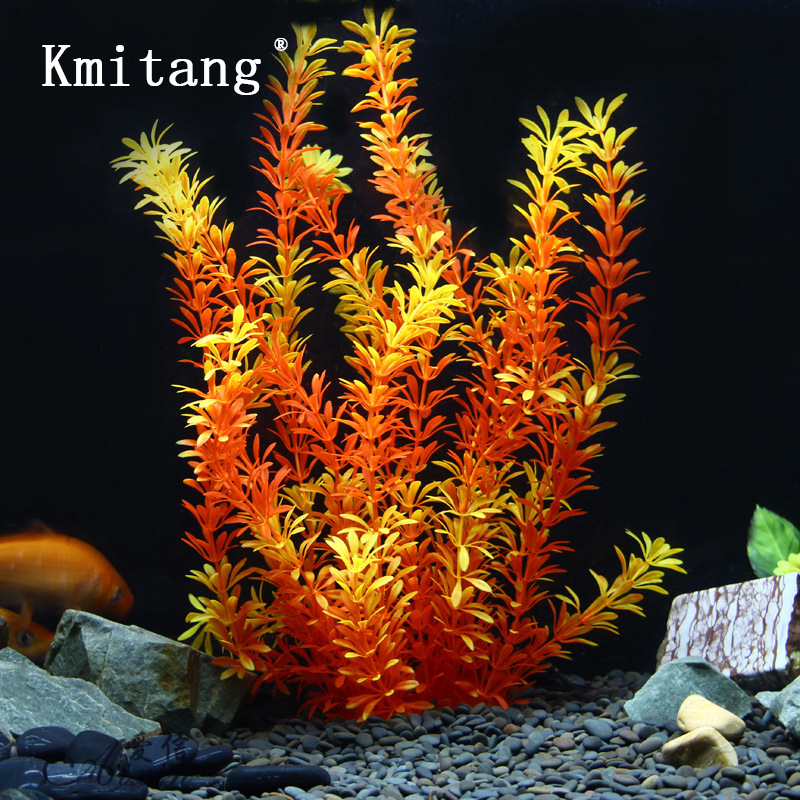 Aquarium Plant Grass - 100cm Tropikal Bitkiler Büyük Yapay Su